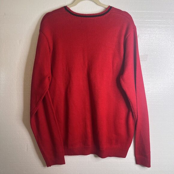 Jolly Sweaters Red Christmas Knit Sweater Gingerbread Oh Snap size xl - Picture 5 of 5